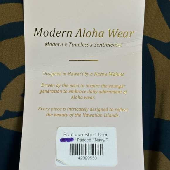 Lexbreezy Hawaiian long sleeve wrap dress - Picture 3 of 6